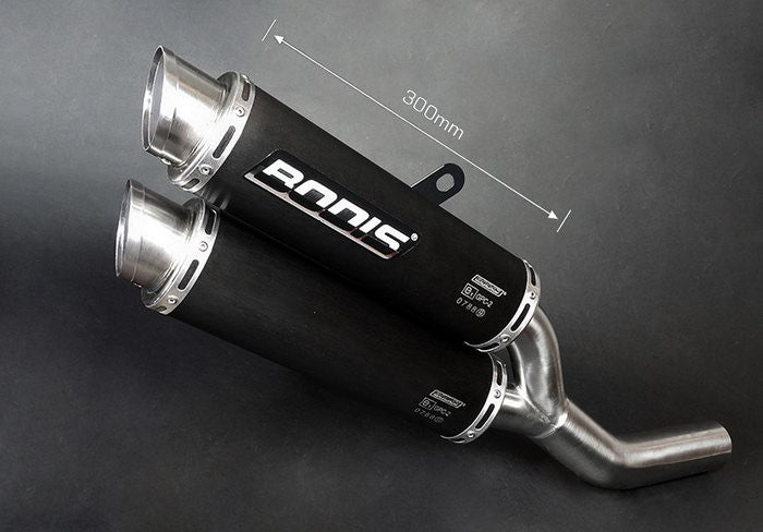 Bodis GPC-X2, Slip-On, Stainless Steel Black for KAWASAKI Z800 / Z800 e (2013-2016) | KZ800-001