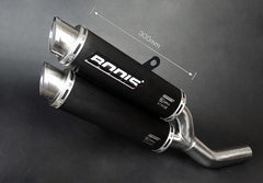 Bodis GPC-X2, Slip-On, Stainless Steel Black for KAWASAKI Z800 / Z800 e (2013-2016) | KZ800-002