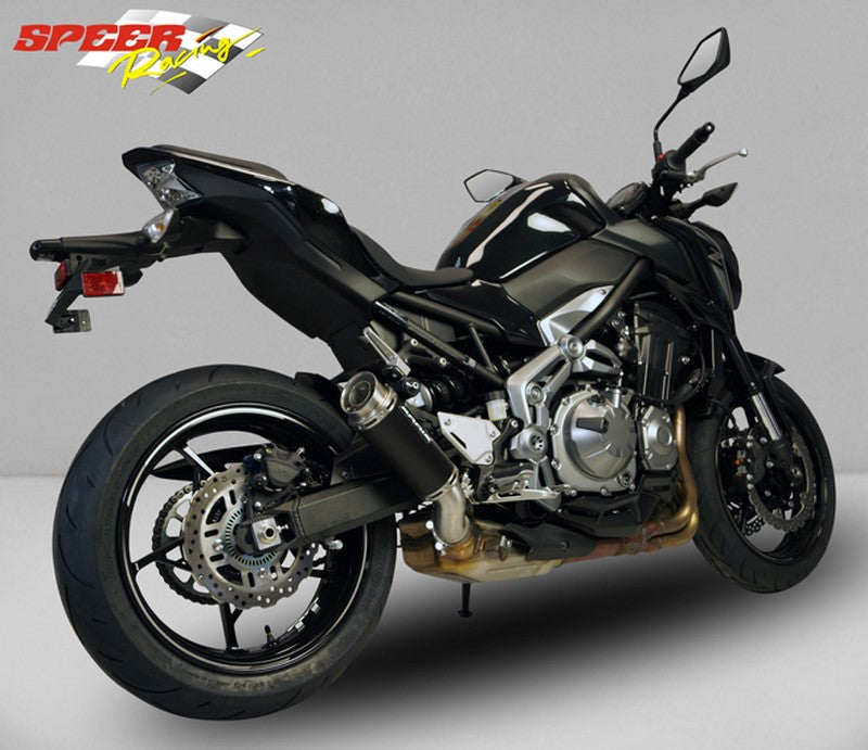 Bodis GPC-RS II, Slip-On, Stainless Steel Black for KAWASAKI Z900 (2017-2019) | KZ900-001