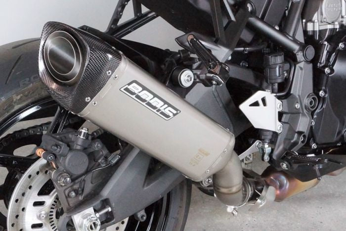 Bodis Exhaust Slip-On V4-M-CA, Full-Titan, Catalyzer : Original, EU Homologated | KZH2-003