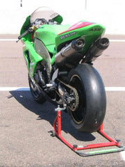 Bodis OVAL Q2C, Slip-On-set 4-2 with Y-pipe, Stainless Steel/Full-Titan for KAWASAKI NINJA ZX-10R/RR (2006-2007) | KZX10R-038