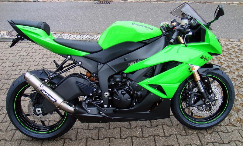 Bodis GP1, Slip-On, Stainless Steel/Full-Titan for KAWASAKI NINJA ZX-6R (2009-2012) | KZX10R-042