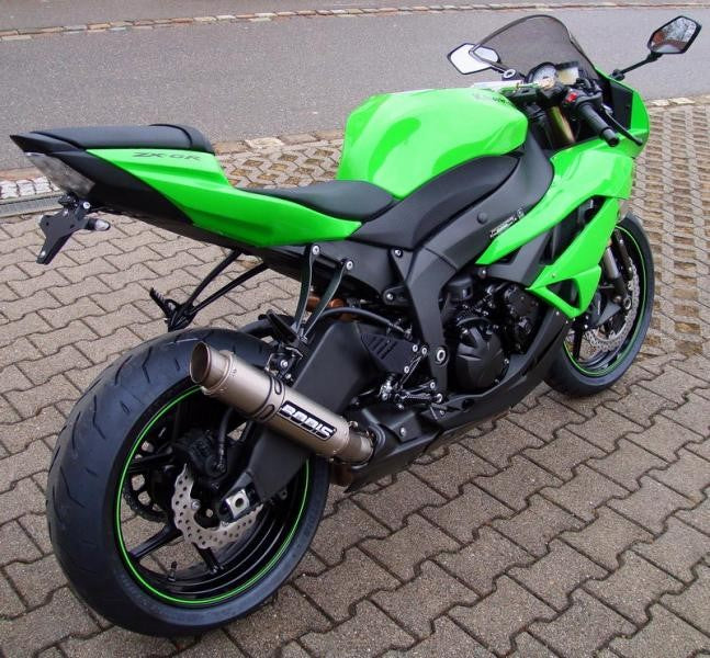 Bodis GP1, Slip-On, Stainless Steel/Full-Titan for KAWASAKI NINJA ZX-6R (2009-2012) | KZX10R-042
