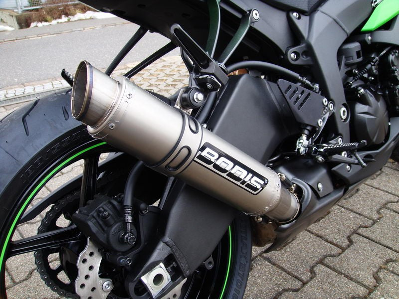 Bodis GP1, Slip-On, Stainless Steel/Full-Titan for KAWASAKI NINJA ZX-6R (2009-2012) | KZX10R-042