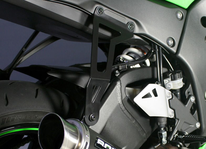 Bodis Exhaust bracket, Stainless Steel Black Powder-Coated | KZX10R-057