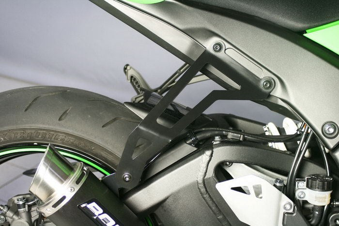 Bodis Exhaust bracket, Stainless Steel Black Powder-Coated | KZX10R-057