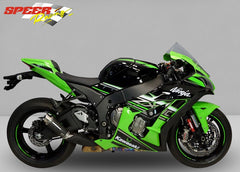 Bodis GPC-RN, Slip-On, Stainless Steel Black for KAWASAKI NINJA ZX-10R/RR (2016-2018) | KZX10R-070