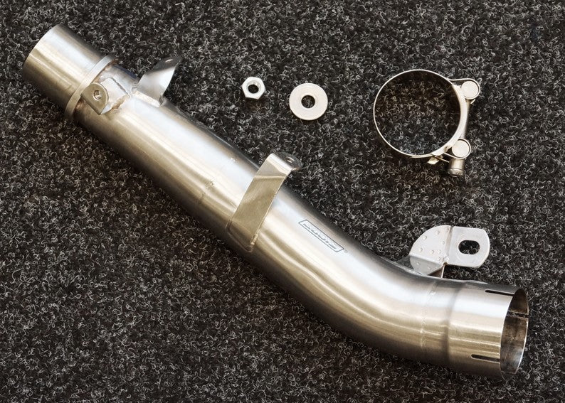 Bodis Replacement-pipe for pre-silencer, Stainless Steel for KAWASAKI NINJA ZX-10R/RR (2016-2018) | KZX10R-072