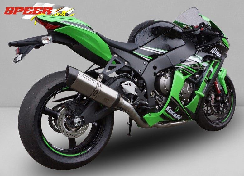 Bodis P-TEC II, CPL-System 4-1 high, Stainless Steel/Full-Titan for KAWASAKI NINJA ZX-10R/RR (2016-2018) | KZX10R-077