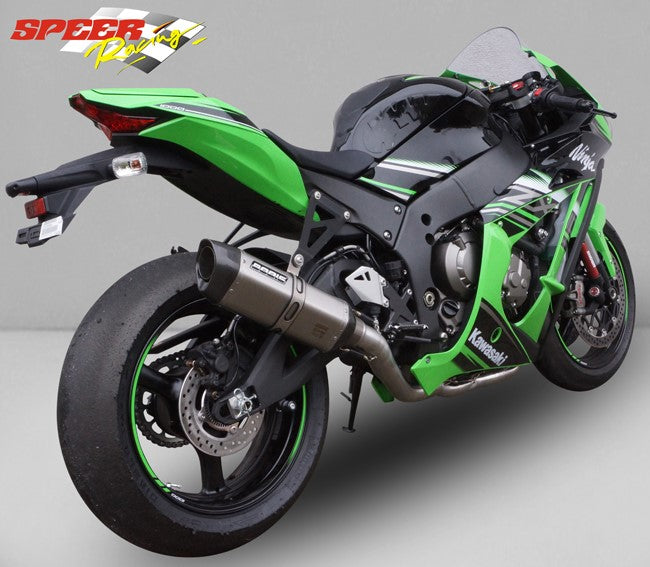 Bodis P-TEC II, CPL-System 4-1 high, Stainless Steel/Full-Titan for KAWASAKI NINJA ZX-10R/RR (2016-2018) | KZX10R-077