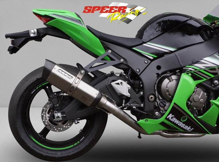 Bodis P-TEC II, CPL-System 4-1 high, Stainless Steel/Full-Titan for KAWASAKI NINJA ZX-10R/RR (2016-2018) | KZX10R-077