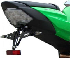 Bodis Exhaust License plate holder, Stainless Steel Black Powder-Coated | KZX10R-087