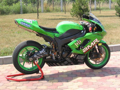Bodis OVAL Q4, CPL-System 4-1, Stainless Steel/Full-Titan for KAWASAKI NINJA ZX-6R (2007-2008) | KZX6R-024