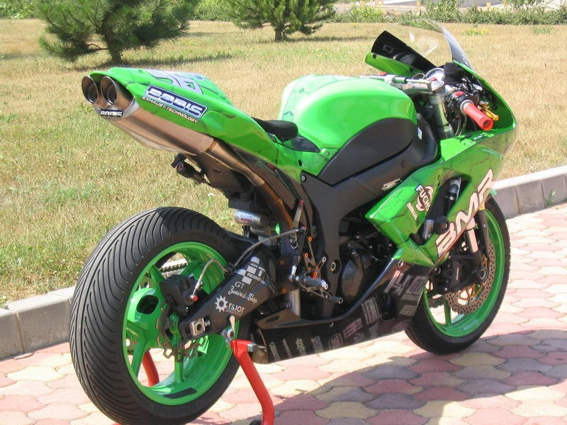 Bodis OVAL Q4, CPL-System 4-1, Stainless Steel/Full-Titan for KAWASAKI NINJA ZX-6R (2007-2008) | KZX6R-024