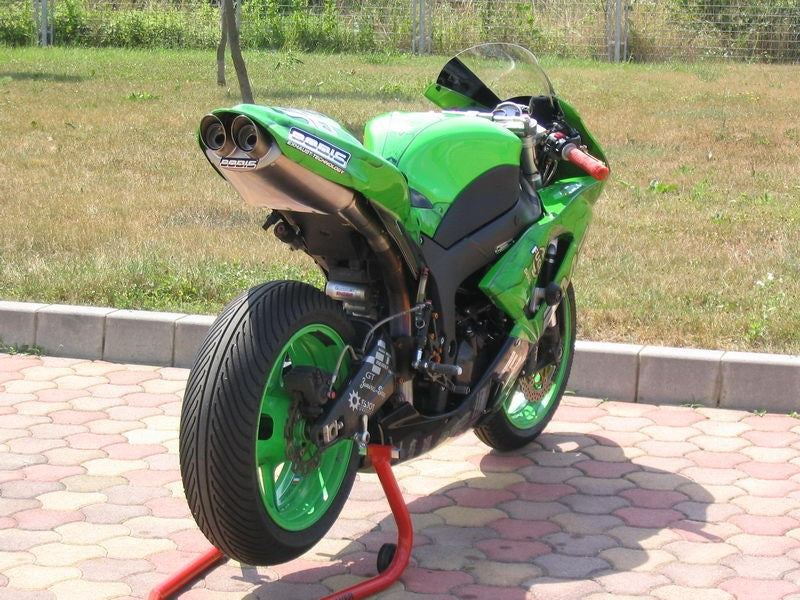 Bodis OVAL Q4, CPL-System 4-1, Stainless Steel/Full-Titan for KAWASAKI NINJA ZX-6R (2007-2008) | KZX6R-024