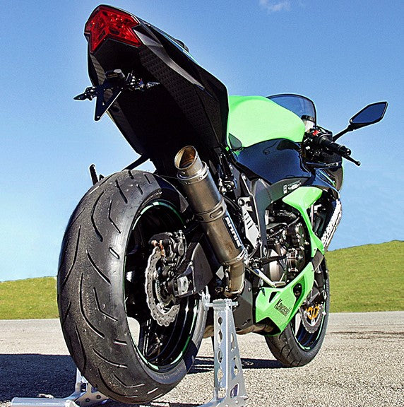 Bodis GP1, Slip-On, Stainless Steel/Full-Titan for KAWASAKI NINJA ZX-6R (2013-2016) | KZX6R-038