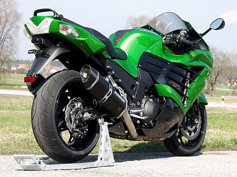 Bodis PENTA-TEC, Slip-On-set 4-2, Stainless Steel Black for KAWASAKI ZZR1400 (2012-2019) | KZZR1400-009