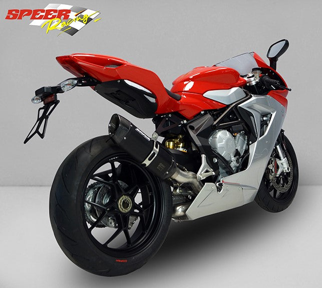 Bodis P-TEC II, Slip-On, Stainless Steel Black for MV AGUSTA F3/BRUTALE/RIVALE/STRADALE/RR 675/800 (2012-2016) | MF3-006