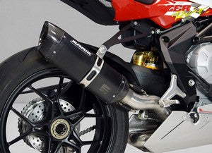 Bodis P-TEC II, Slip-On, Stainless Steel Black for MV AGUSTA F3/BRUTALE/RIVALE/STRADALE/RR 675/800 (2012-2016) | MF3-006