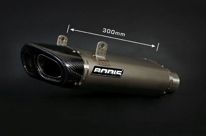 Bodis Exhaust Slip-On OVAL Q5, Titan, Catalyzer : Original, EU Homologated | SBK-002
