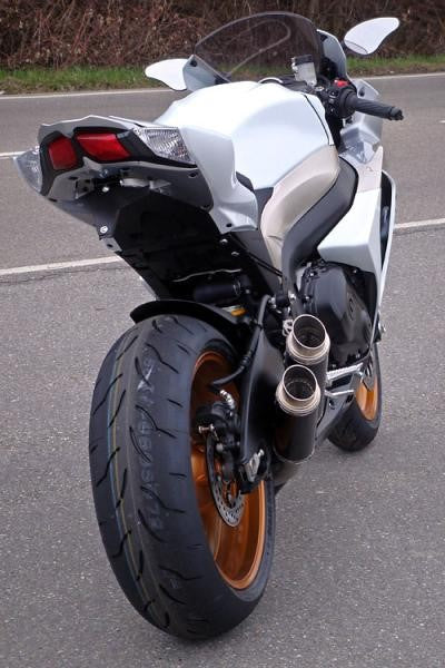 Bodis GPX2-S, Slip-On, Stainless Steel Black for SUZUKI GSX-R1000 (2009-2011) | SGSXR1000-094
