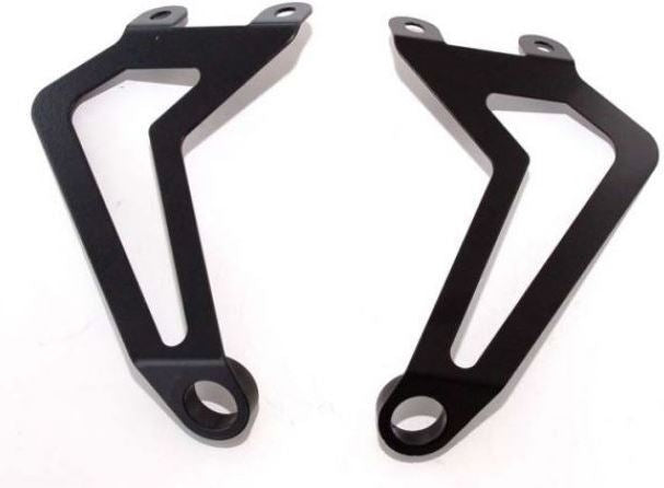 Bodis Exhaust brackets (left and right), Stainless Steel Black Powder-Coated | SGSXR1000-116