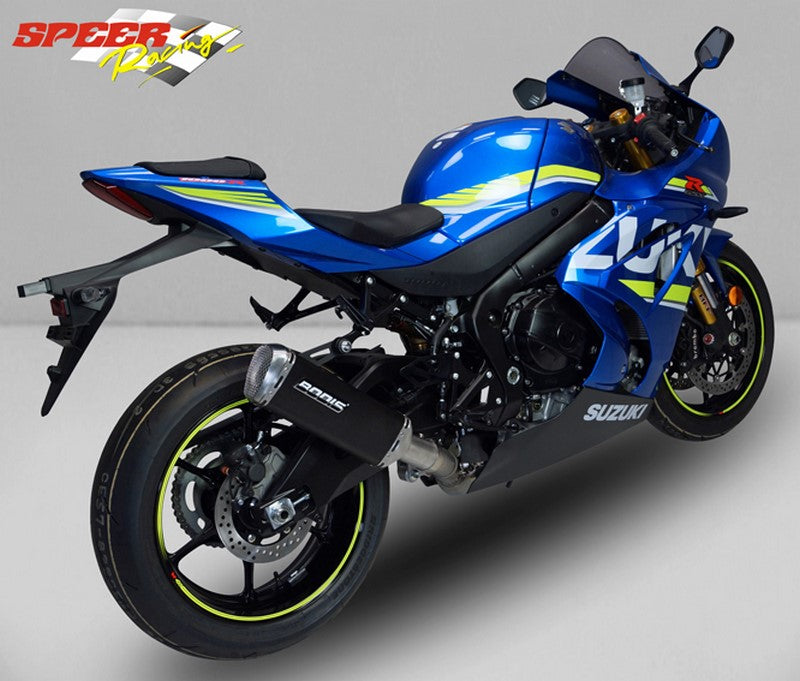 Bodis V4-M-GE, Slip-On, Stainless Steel Black for SUZUKI GSX-R1000 (2017-2019) | SGSXR1000-125