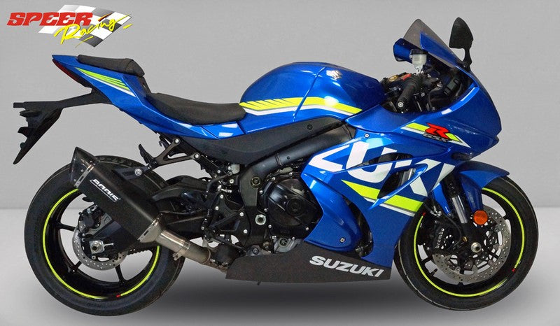 Bodis V4-M-CA, Slip-On, Stainless Steel Black for SUZUKI GSX-R1000 (2017-2019) | SGSXR1000-128