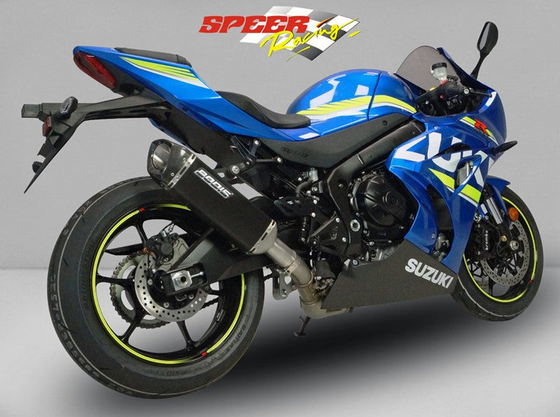 Bodis V4-M-CA, Slip-On, Stainless Steel Black for SUZUKI GSX-R1000 (2017-2019) | SGSXR1000-128