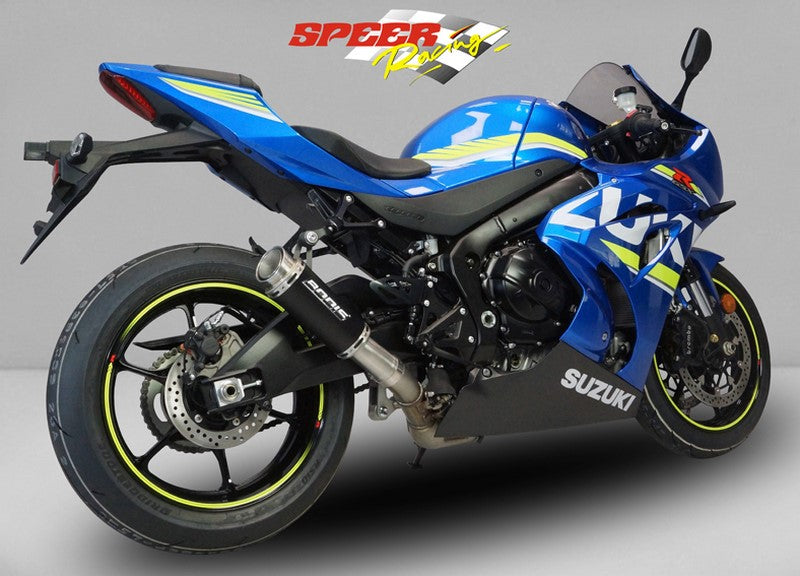 Bodis GPC-RS II, Slip-On, Stainless Steel Black for SUZUKI GSX-R1000 (2017-2019) | SGSXR1000-130