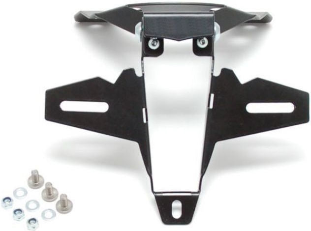 Bodis Exhaust License plate holder, Stainless Steel Black Powder-Coated | SGSXR600-028