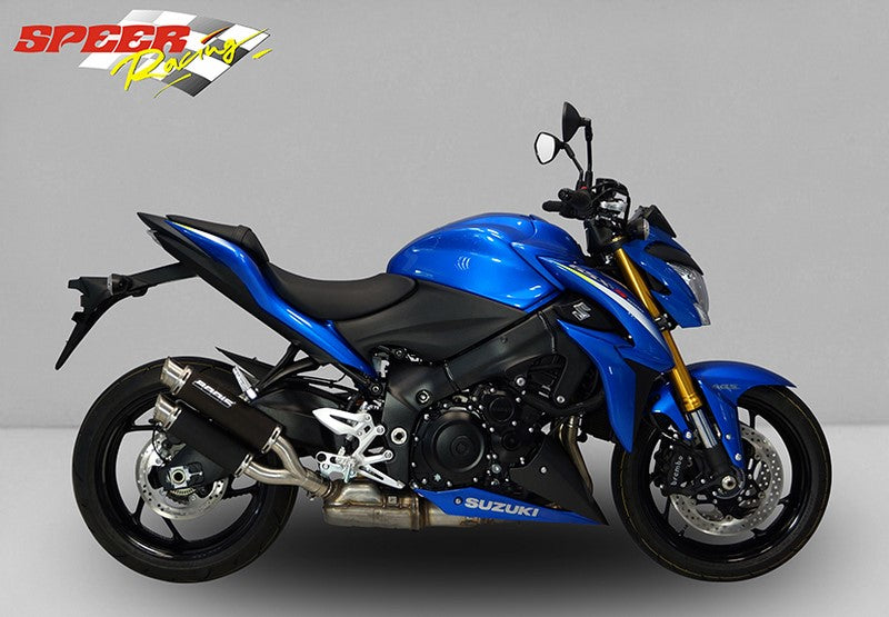 Bodis GPX2, Slip-On, Stainless Steel Black for SUZUKI GSX-S1000/F (2015-2016) | SGSXS1000-002