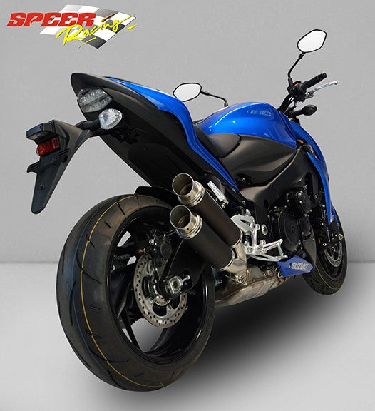 Bodis GPX2, Slip-On, Stainless Steel Black for SUZUKI GSX-S1000/F (2015-2016) | SGSXS1000-002