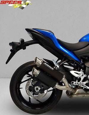 Bodis GPX2, Slip-On, Stainless Steel Black for SUZUKI GSX-S1000/F (2015-2016) | SGSXS1000-002