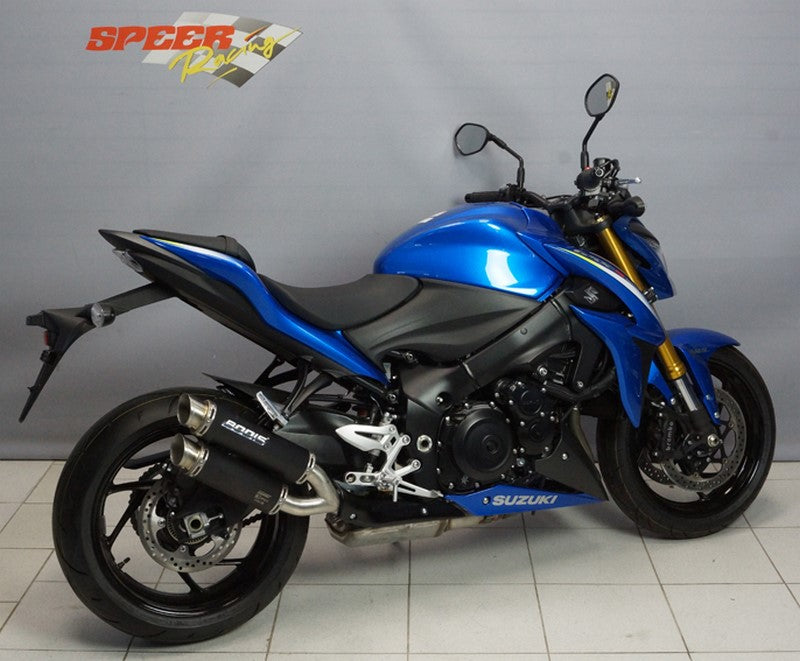 Bodis GPX2, Slip-On, Stainless Steel Black for SUZUKI GSX-S1000/F (2015-2016) | SGSXS1000-004