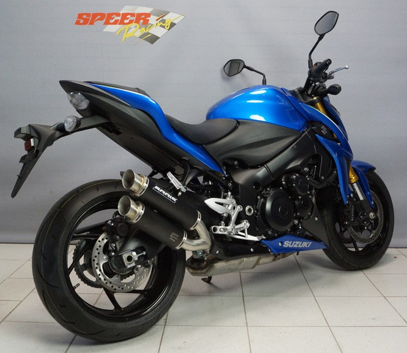 Bodis GPX2, Slip-On, Stainless Steel Black for SUZUKI GSX-S1000/F (2015-2016) | SGSXS1000-004