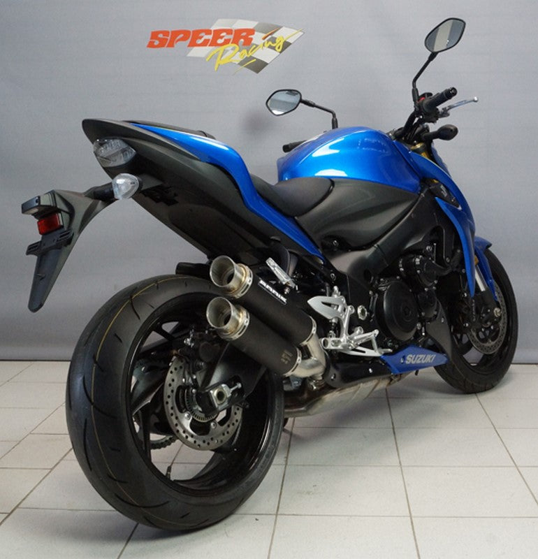 Bodis GPX2, Slip-On, Stainless Steel Black for SUZUKI GSX-S1000/F (2015-2016) | SGSXS1000-004