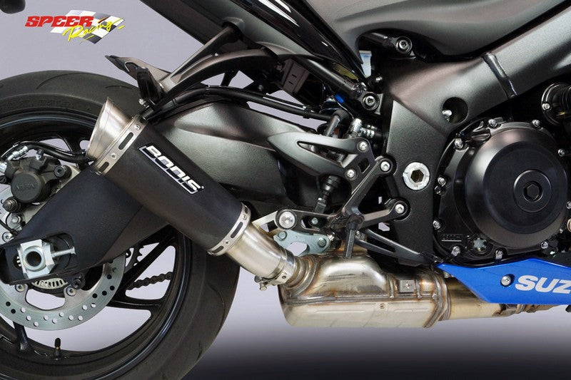Bodis GPC-RS II, Slip-On, Stainless Steel Black for SUZUKI GSX-S1000/F (2017-2019) | SGSXS1000-005