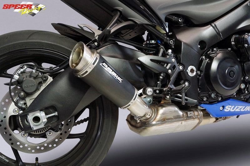 Bodis GPC-RS II, Slip-On, Stainless Steel Black for SUZUKI GSX-S1000/F (2017-2019) | SGSXS1000-005