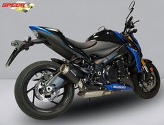Bodis GPC-RSII with Carbon-Cover, Slip-On, Stainless Steel Black for SUZUKI GSX-S1000/F (2017-2019) | SGSXS1000-006
