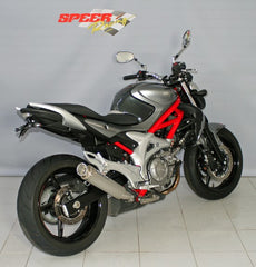 Bodis GPC-2, Slip-On, Stainless Steel Brushed for SUZUKI SV650 / Gladius (2009-2015) | SSFV650-001