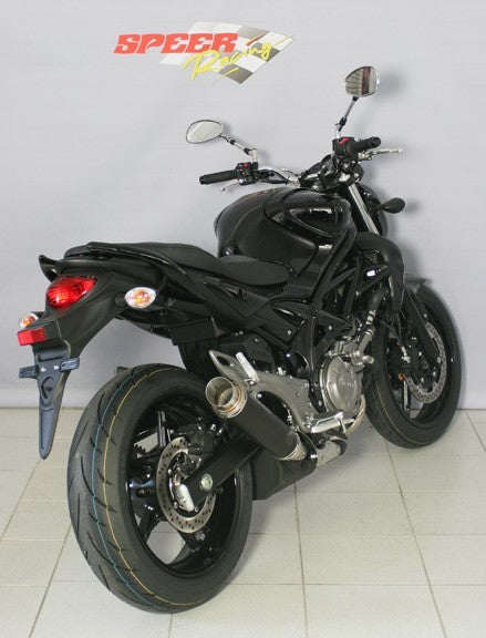 Bodis GPC-2, Slip-On, Stainless Steel Black for SUZUKI SV650 / Gladius (2009-2015) | SSFV650-002