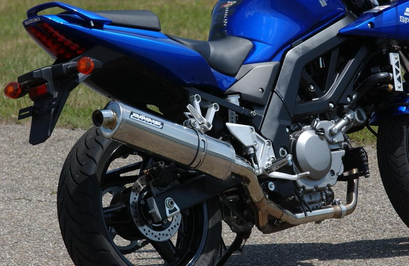 Bodis OVAL 1MK, Slip-On, Stainless Steel for SUZUKI SV650 / Gladius (1999-2008) | SSV650-003