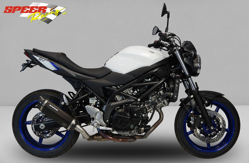 Bodis P-TEC IIN, Slip-On, Stainless Steel Black for SUZUKI SV650 / Gladius (2016-2019) | SSV650-011