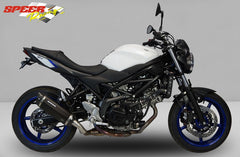 Bodis P-TEC IIN, Slip-On, Stainless Steel Black for SUZUKI SV650 / Gladius (2016-2019) | SSV650-011