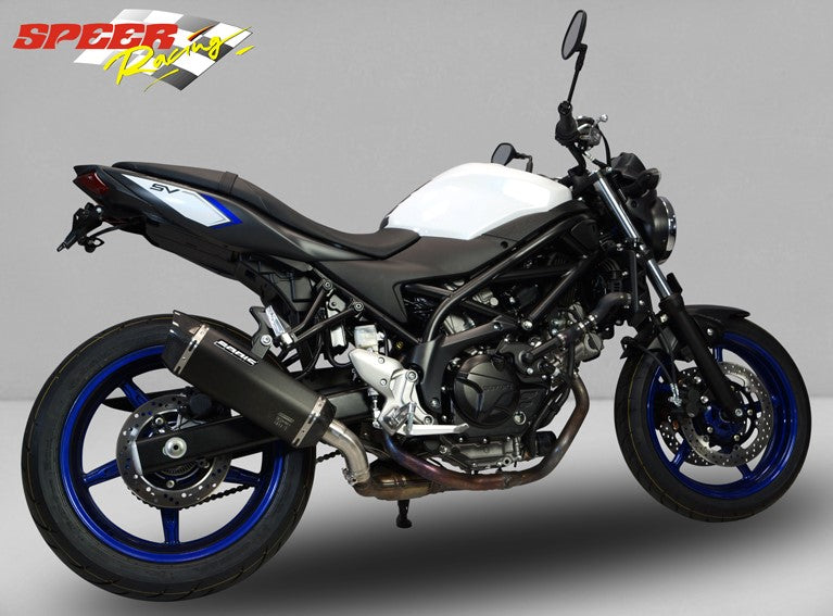 Bodis P-TEC IIN, Slip-On, Stainless Steel Black for SUZUKI SV650 / Gladius (2016-2019) | SSV650-011