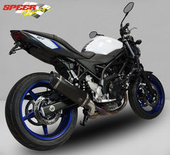 Bodis P-TEC IIN, Slip-On, Stainless Steel Black for SUZUKI SV650 / Gladius (2016-2019) | SSV650-011