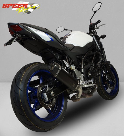 Bodis P-TEC IIN, Slip-On, Stainless Steel Black for SUZUKI SV650 / Gladius (2016-2019) | SSV650-011