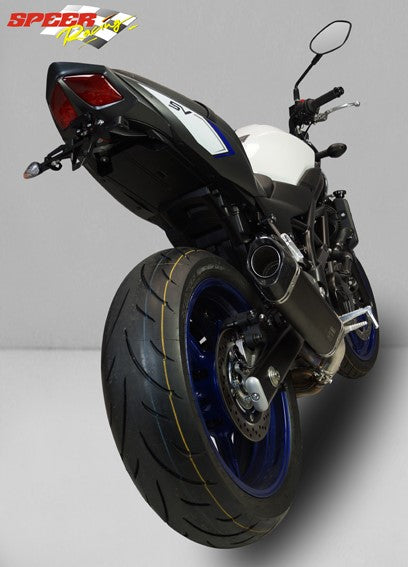 Bodis P-TEC IIN, Slip-On, Stainless Steel Black for SUZUKI SV650 / Gladius (2016-2019) | SSV650-011