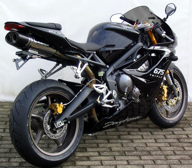 Bodis OVAL Q1, Slip-On, Stainless Steel for TRIUMPH Daytona 675 (2006-2012) | TDAY-001